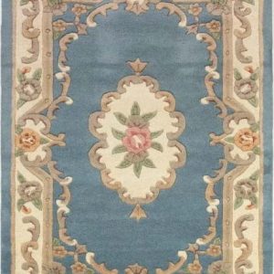 Modrý vlněný koberec Flair Rugs Aubusson