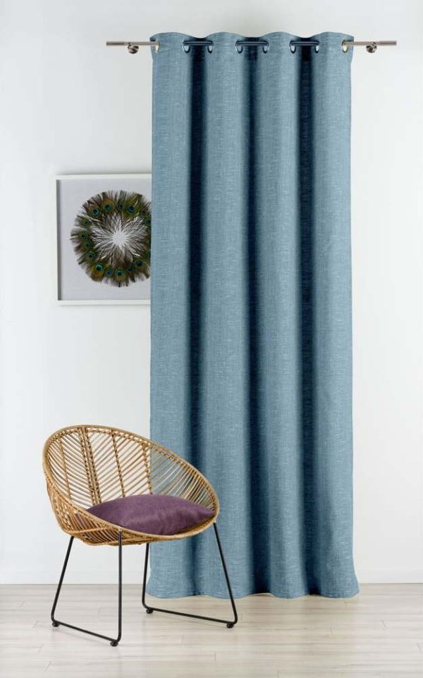 Modrý závěs 140x245 cm Riva – Mendola Fabrics