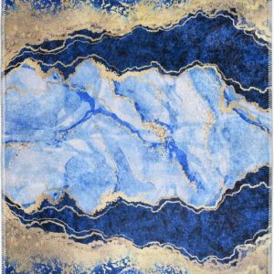 Modrý/ve zlaté barvě koberec 230x160 cm - Vitaus