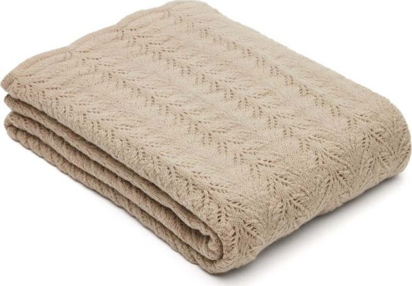 Pletená deka z vlny a směsi vláken 130x170 cm Malik – Kave Home