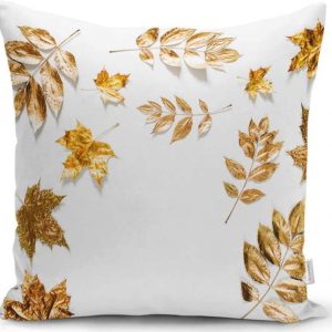 Povlak na polštář Minimalist Cushion Covers Golden Leaves