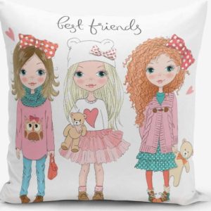 Povlak na polštář s příměsí bavlny Minimalist Cushion Covers Best Friends