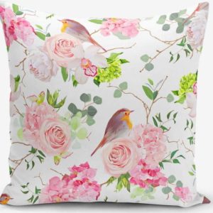 Povlak na polštář s příměsí bavlny Minimalist Cushion Covers Colorful Bird Duro
