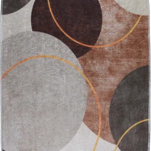 Pratelný koberec v krémovo-hnědé barvě 120x180 cm Oval – Vitaus