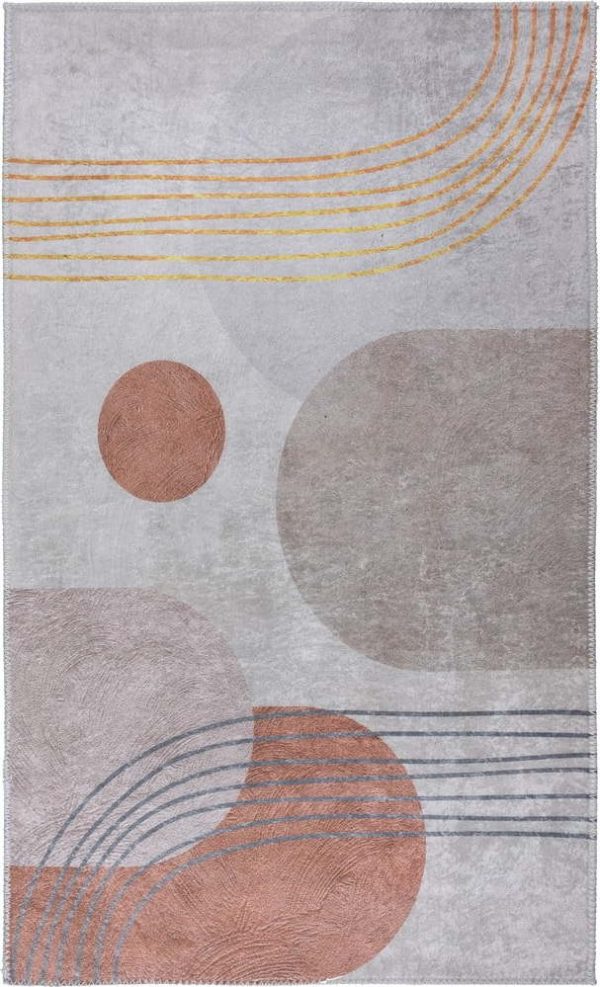 Pratelný koberec v oranžovo-krémové barvě 80x150 cm – Vitaus