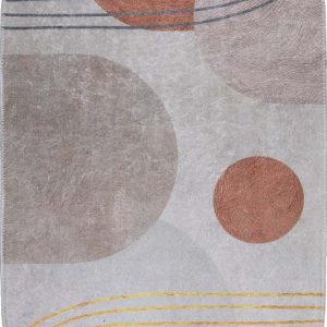 Pratelný koberec v oranžovo-krémové barvě 120x180 cm Oval – Vitaus