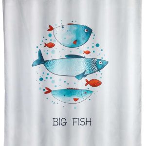 Pratelný sprchový závěs Wenko Big Fish