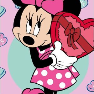 Růžová froté dětská osuška 70x140 cm Minnie – Jerry Fabrics