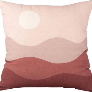 Růžovo-červený bavlněný polštář PT LIVING Pink Sunset
