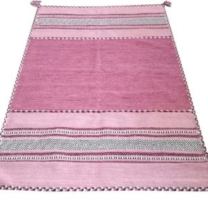 Růžový bavlněný koberec Webtappeti Antique Kilim