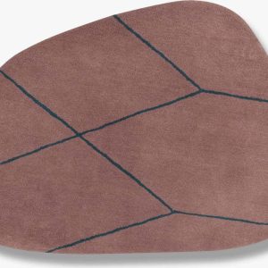Růžový vlněný koberec 120x154 cm Shape – Mette Ditmer Denmark