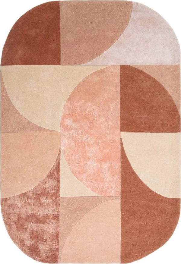 Růžový vlněný koberec 160x230 cm Earth – Asiatic Carpets