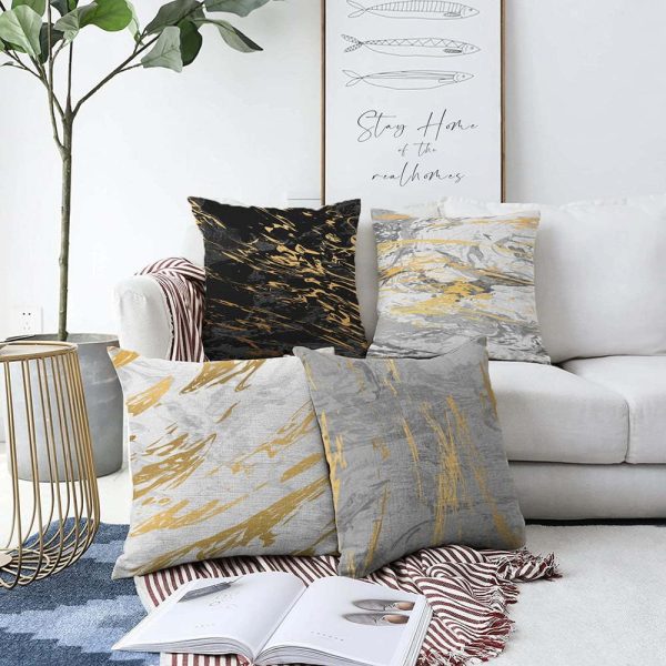 Sada 4 povlaků na polštáře Minimalist Cushion Covers Artsy