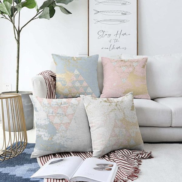 Sada 4 povlaků na polštáře Minimalist Cushion Covers Spring Vibes