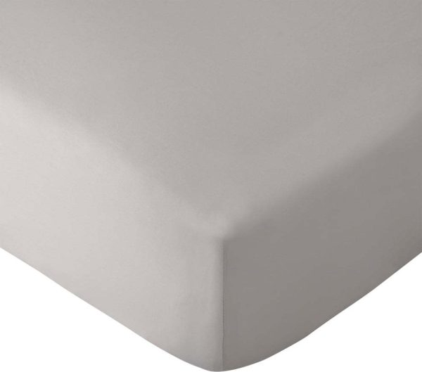 Šedé napínací prostěradlo 150x200 cm So Soft Easy Iron – Catherine Lansfield