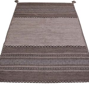 Šedo-béžový bavlněný koberec Webtappeti Antique Kilim