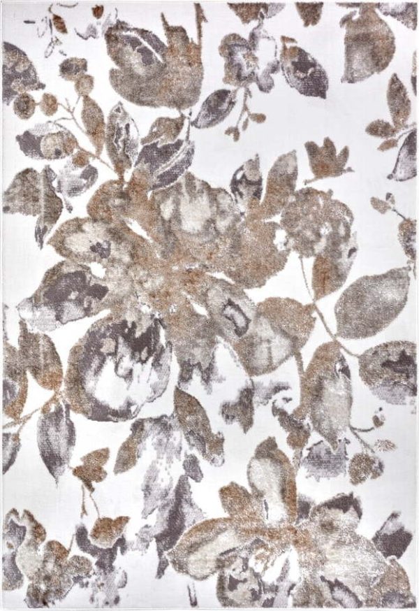 Šedo-hnědý koberec 67x120 cm Shine Floral – Hanse Home