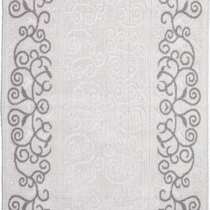 Šedobéžový bavlněný koberec Vitaus Orkide