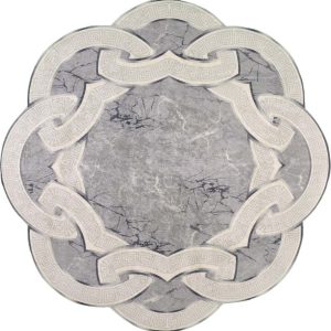 Šedý kulatý koberec ø 80 cm - Vitaus