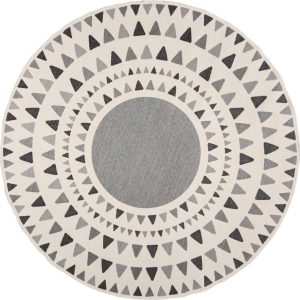 Šedý kulatý venkovní koberec ø 160 cm Shadow – Flair Rugs