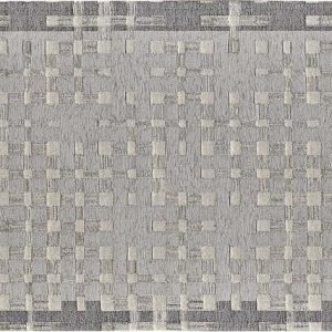Šedý pratelný běhoun 55x115 cm Dama Argento – Floorita