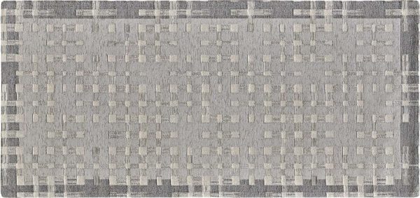 Šedý pratelný běhoun 55x190 cm Dama Argento – Floorita