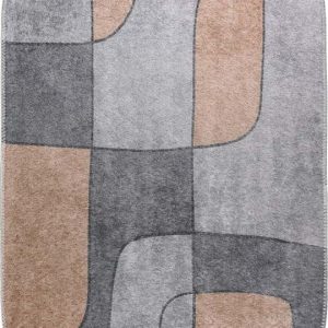 Šedý pratelný koberec 80x120 cm Oval – Vitaus