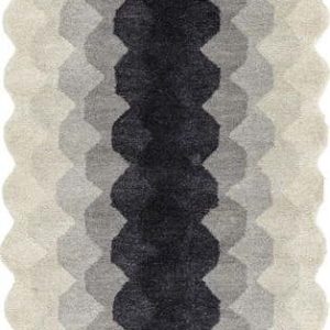 Šedý vlněný běhoun 66x200 cm Hive – Asiatic Carpets