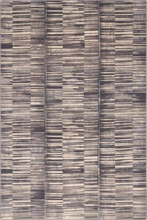 Šedý vlněný koberec 133x180 cm Grids – Agnella