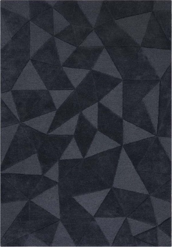 Šedý vlněný koberec 170x120 cm Shard - Flair Rugs