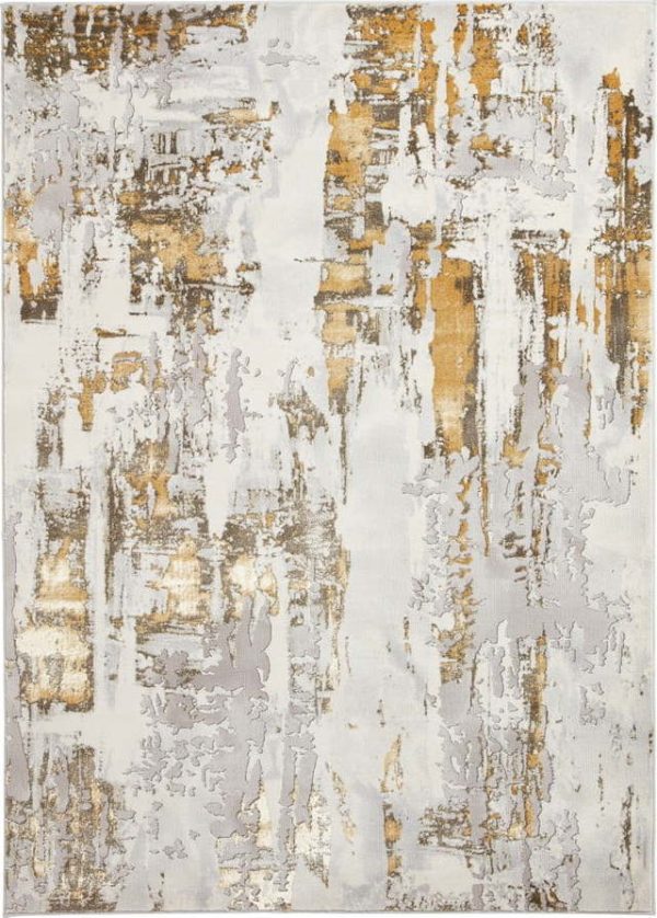 Šedý/ve zlaté barvě koberec 170x120 cm Apollo - Think Rugs