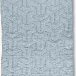 Světle modrý přehoz z recyklované bavlny na jednolůžko 140x250 cm Trio – Mette Ditmer Denmark