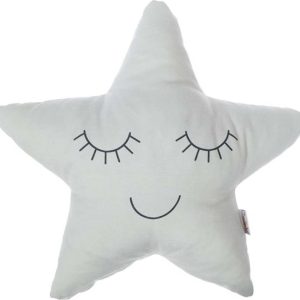 Světle šedý dětský polštářek s příměsí bavlny Mike & Co. NEW YORK Pillow Toy Star