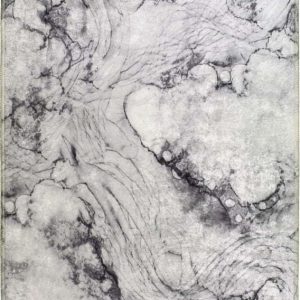 Světle šedý pratelný koberec běhoun 200x80 cm - Vitaus