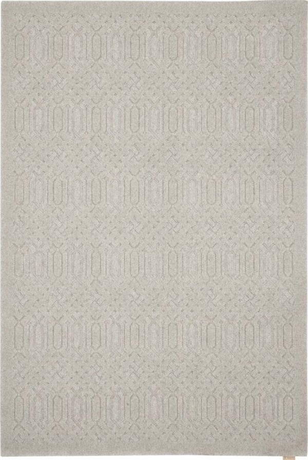 Světle šedý vlněný koberec 133x190 cm Dive – Agnella