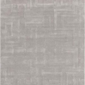 Světle šedý vlněný koberec 120x170 cm Maze – Asiatic Carpets