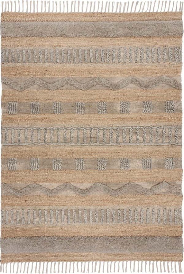 Světle šedý/v přírodní barvě koberec 120x170 cm Medina – Flair Rugs
