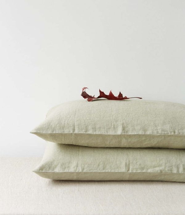 Lněný povlak na polštář 80x80 cm Sage – Linen Tales