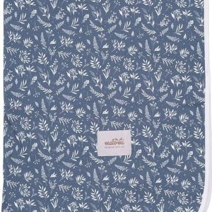 Tmavě modrá dětská deka z bio bavlny 110x140 cm Organic – Malomi Kids