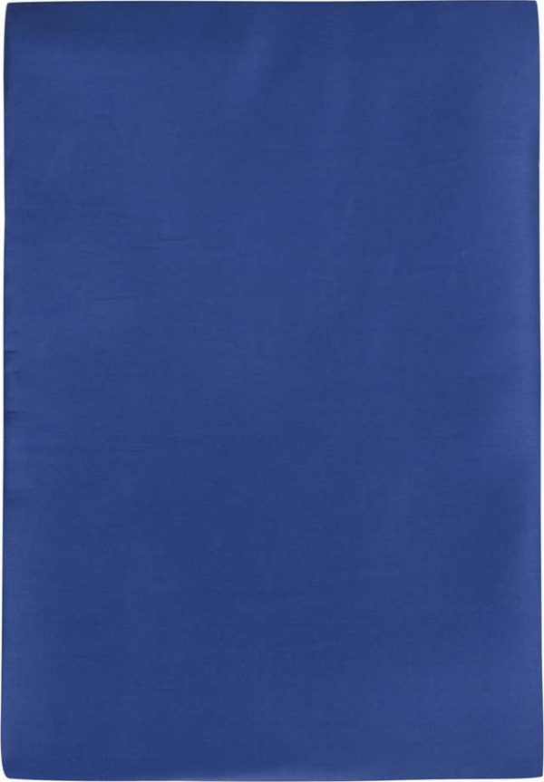 Tmavě modré napínací prostěradlo z bavlněného saténu 140x200 cm – Mijolnir