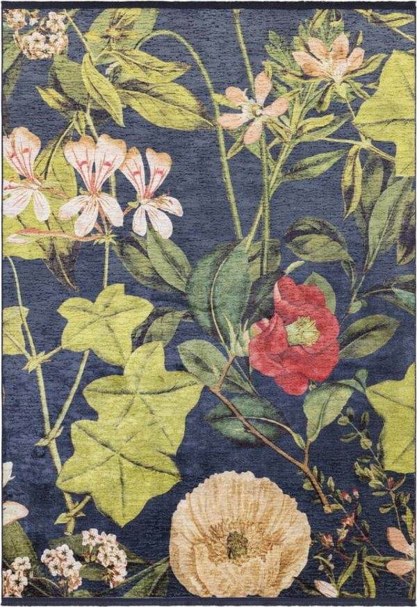Tmavě modrý koberec 200x290 cm Passiflora – Asiatic Carpets