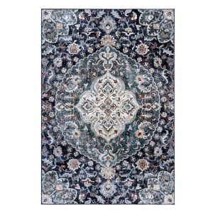 Tmavě modrý koberec Flair Rugs Jaleh