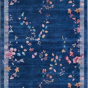 Tmavě modrý koberec běhoun 80x200 cm Amira – Hanse Home