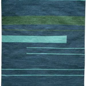 Tmavě modrý oboustranný venkovní koberec z recyklovaného plastu Green Decore Marlin