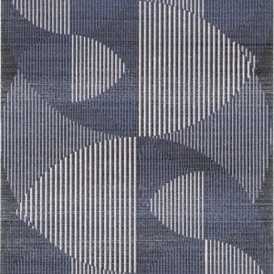 Tmavě modrý vlněný koberec 100x180 cm Shades – Agnella