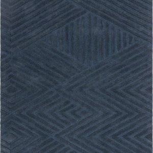 Tmavě modrý vlněný koberec 120x170 cm Hague – Asiatic Carpets