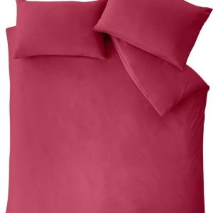 Tmavě růžové povlečení na jednolůžko 135x200 cm So Soft Easy Iron – Catherine Lansfield
