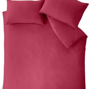 Tmavě růžové prodloužené povlečení na dvoulůžko z mikrovlákna 230x220 cm So Soft Easy Iron – Catherine Lansfield