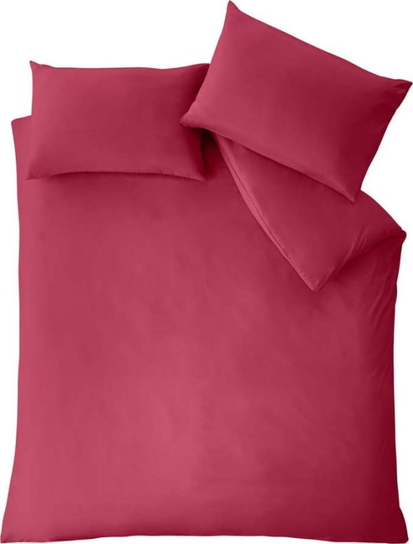 Tmavě růžové povlečení na jednolůžko 135x200 cm So Soft Easy Iron – Catherine Lansfield