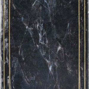 Tmavě šedý pratelný koberec běhoun 200x80 cm - Vitaus